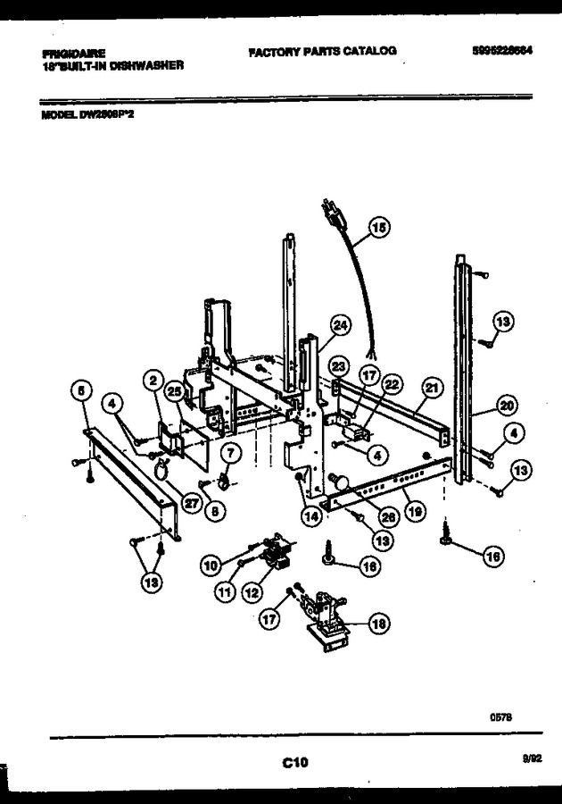 Diagram for DW2508PW2
