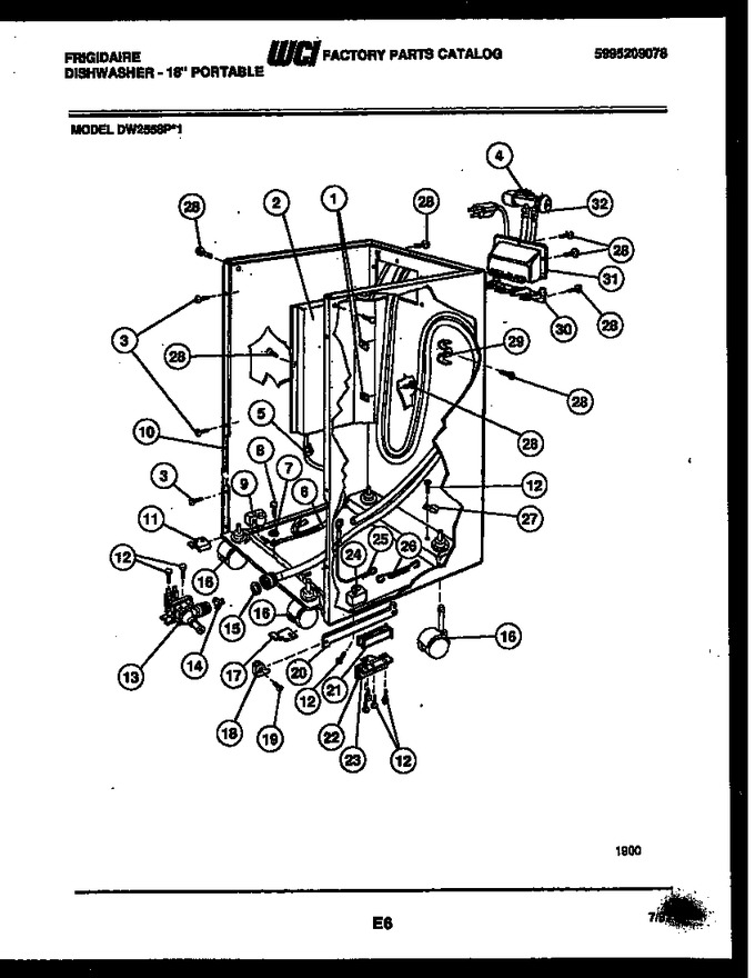 Diagram for DW2558PW1