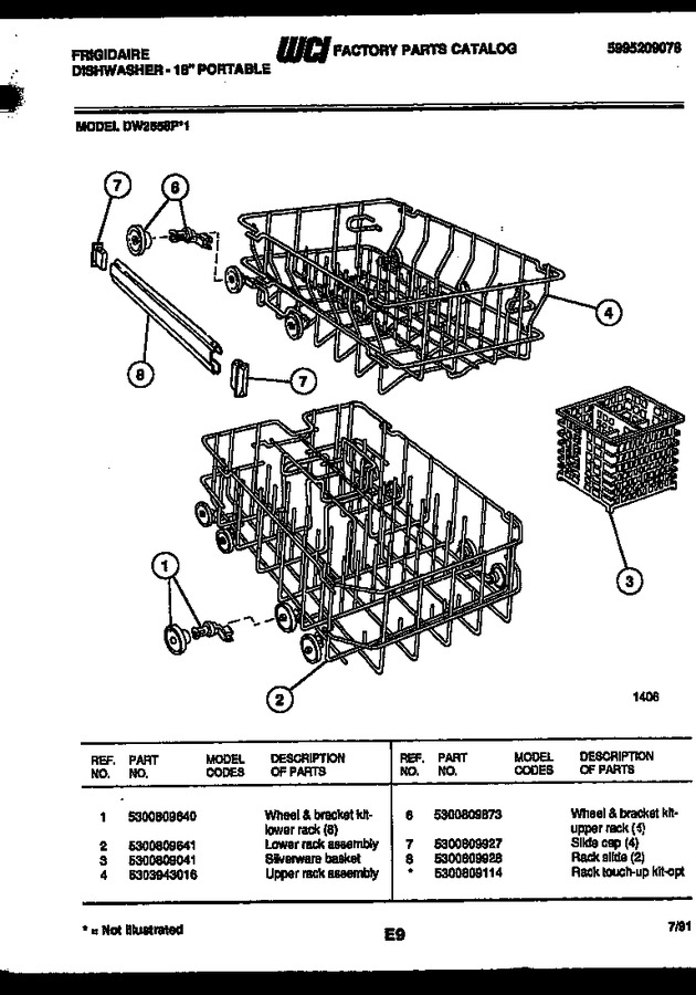 Diagram for DW2558PW1