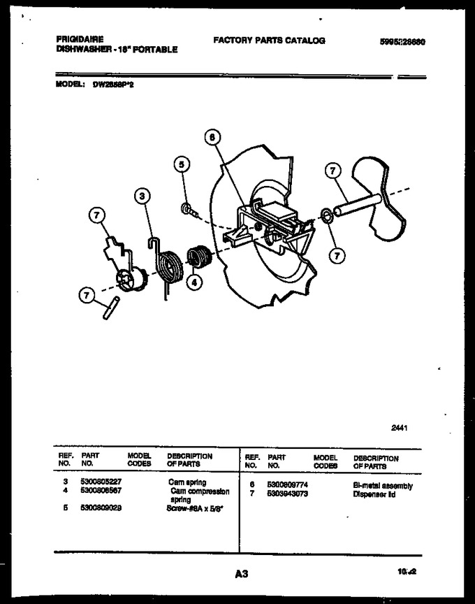 Diagram for DW2558PW2