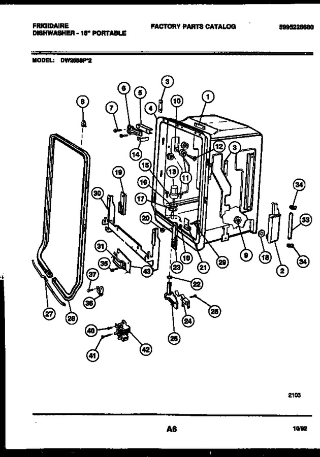 Diagram for DW2558PW2