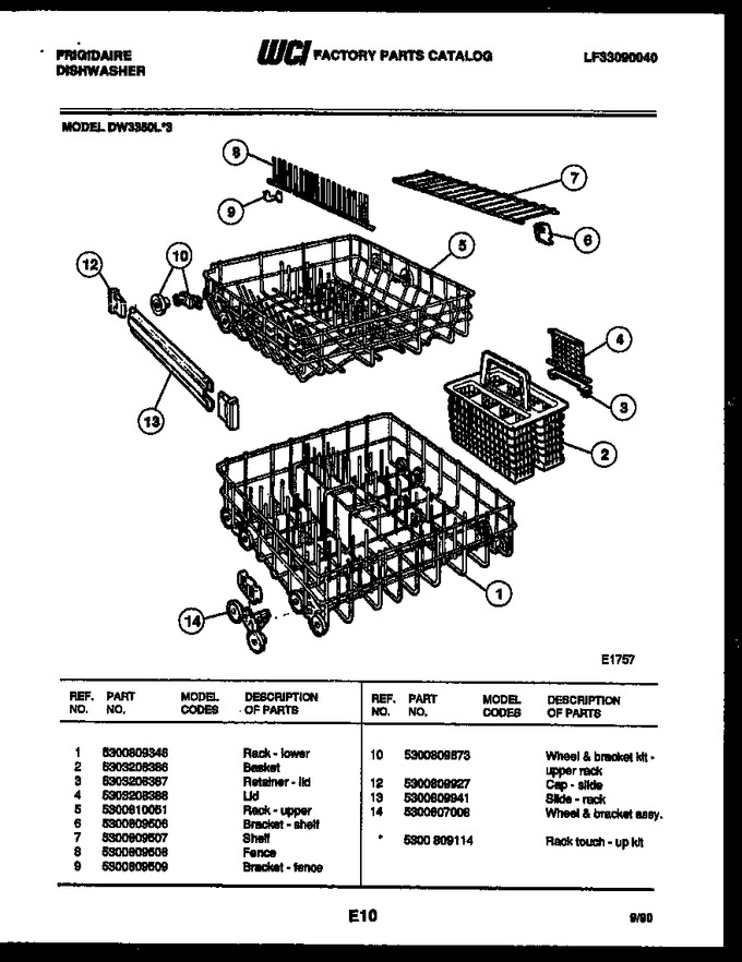 Diagram for DW3350LW3