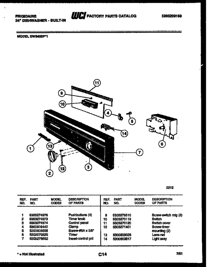 Diagram for DW3400PW1