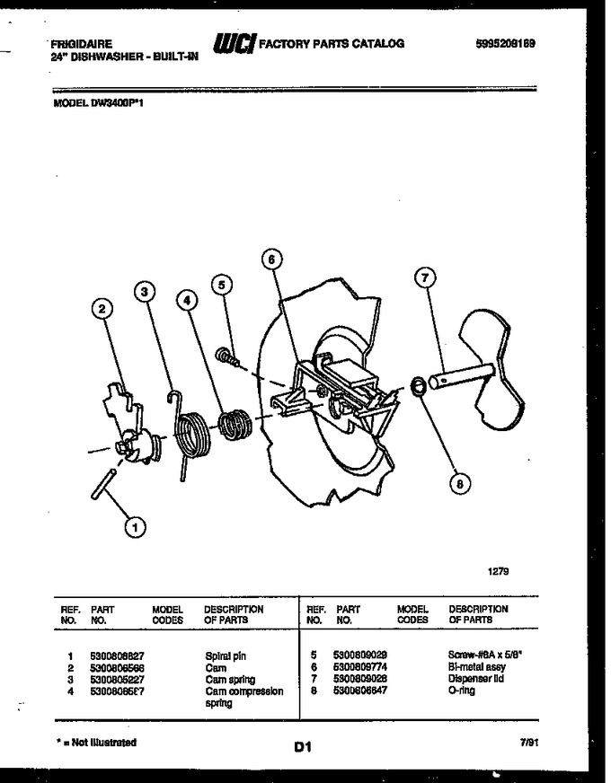 Diagram for DW3400PW1