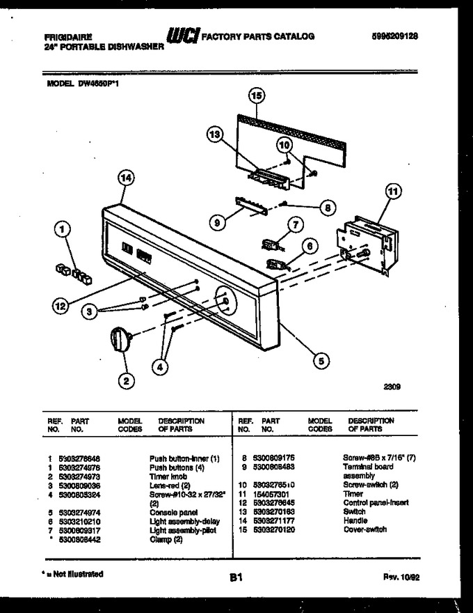 Diagram for DW4650PW1