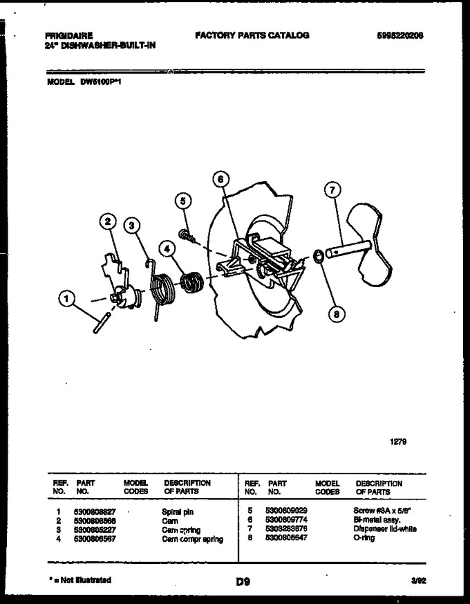 Diagram for DW5100PW1