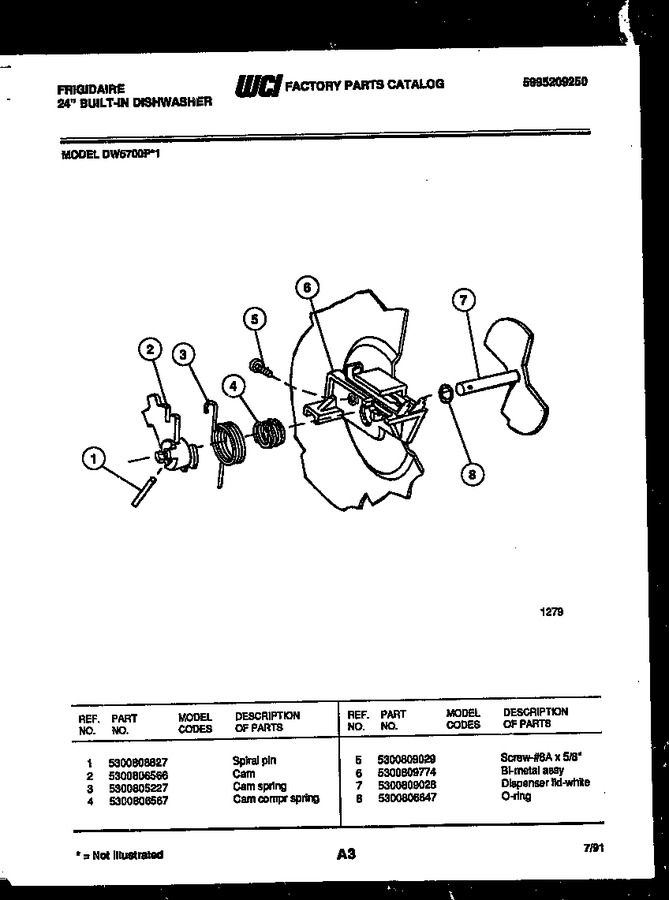 Diagram for DW5700PW1