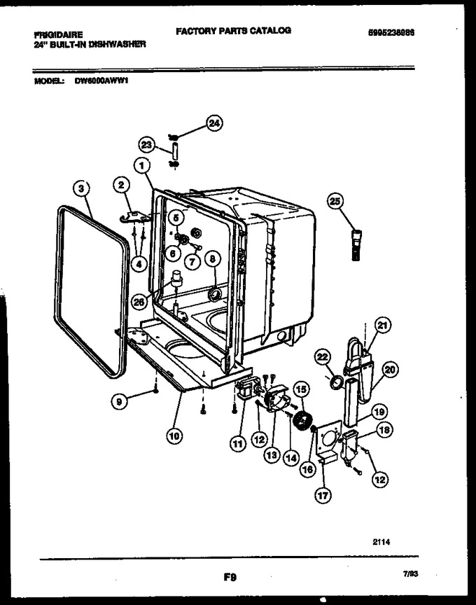 Diagram for DW6000AWW1