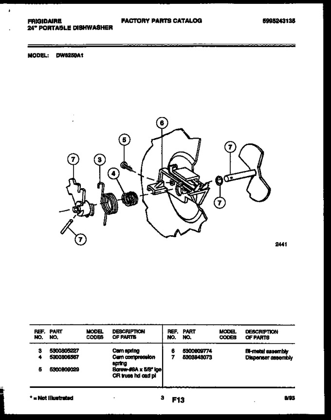 Diagram for DW6250A1