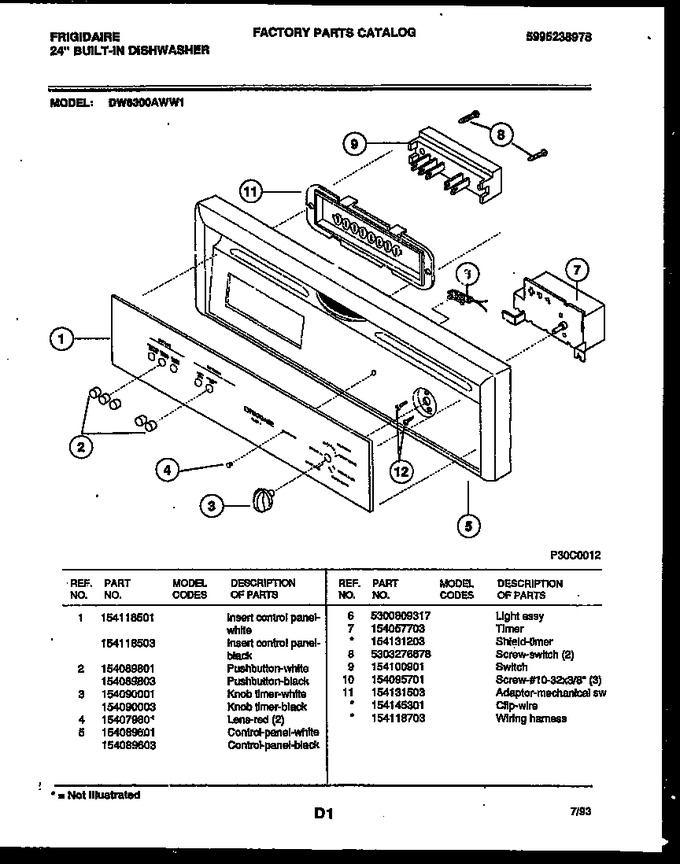 Diagram for DW6300AWL1