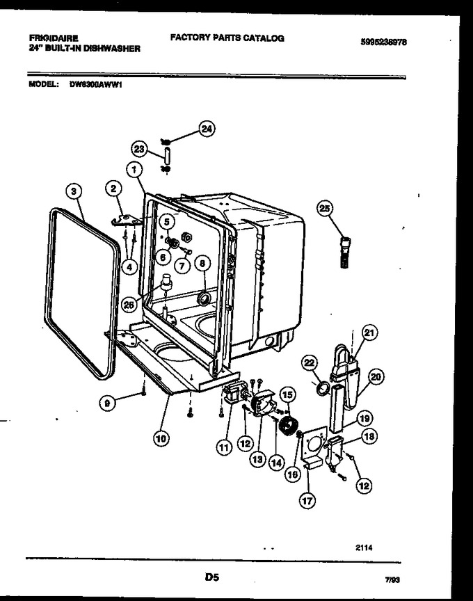 Diagram for DW6300AWW1