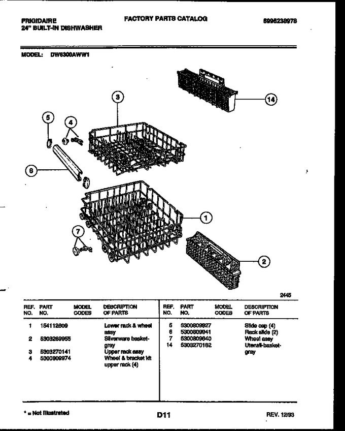 Diagram for DW6300AWW1