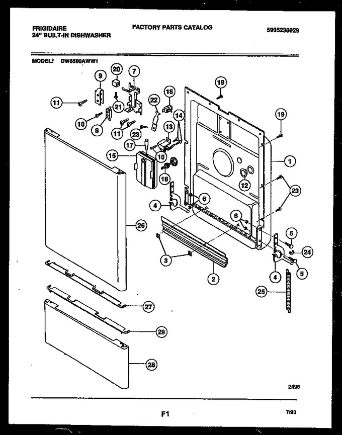 Diagram for DW6500AWW1