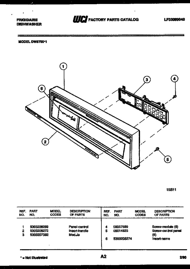 Diagram for DW6700LW1