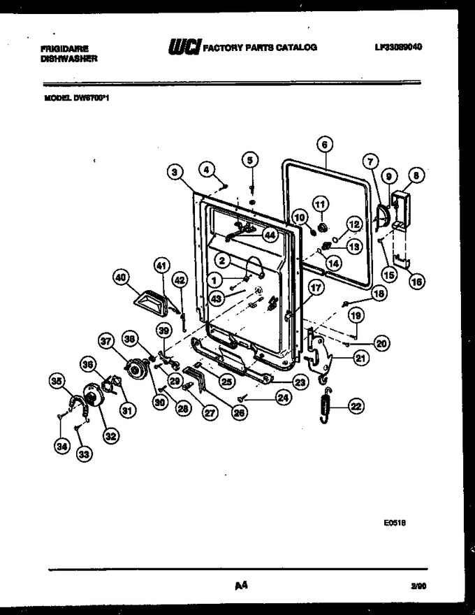 Diagram for DW6700LW1