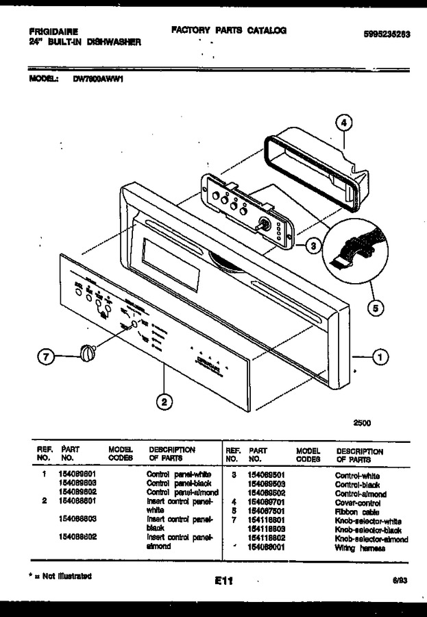 Diagram for DW7800AWW1