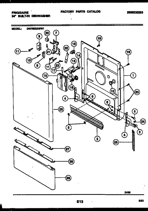 Diagram for DW7800AWW1