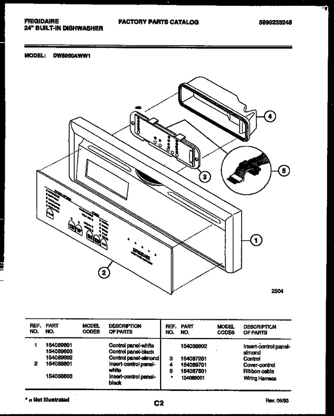 Diagram for DW8800AWL1