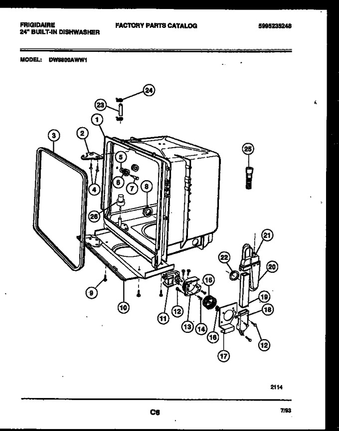 Diagram for DW8800AWW1