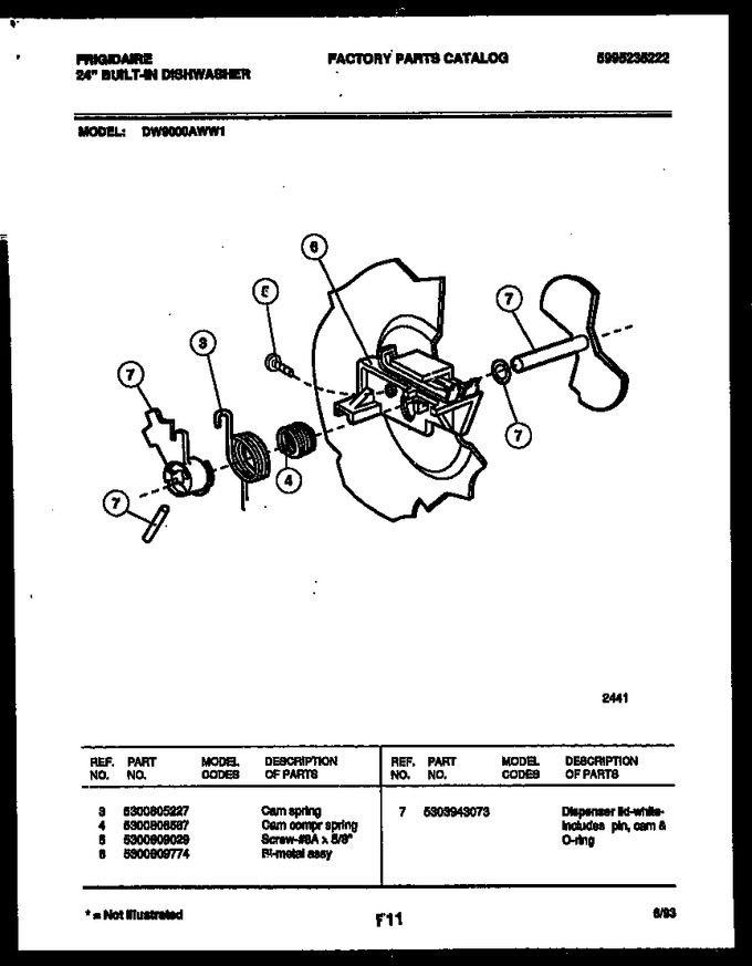 Diagram for DW9000AWW1