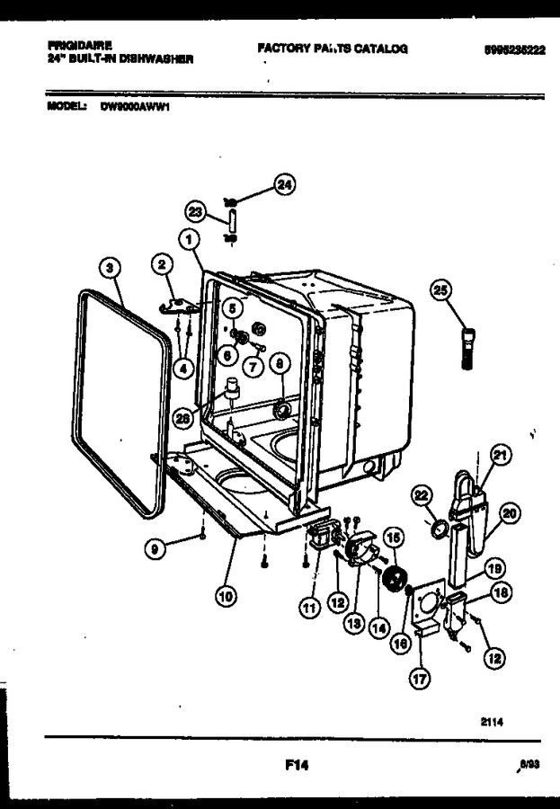 Diagram for DW9000AWW1