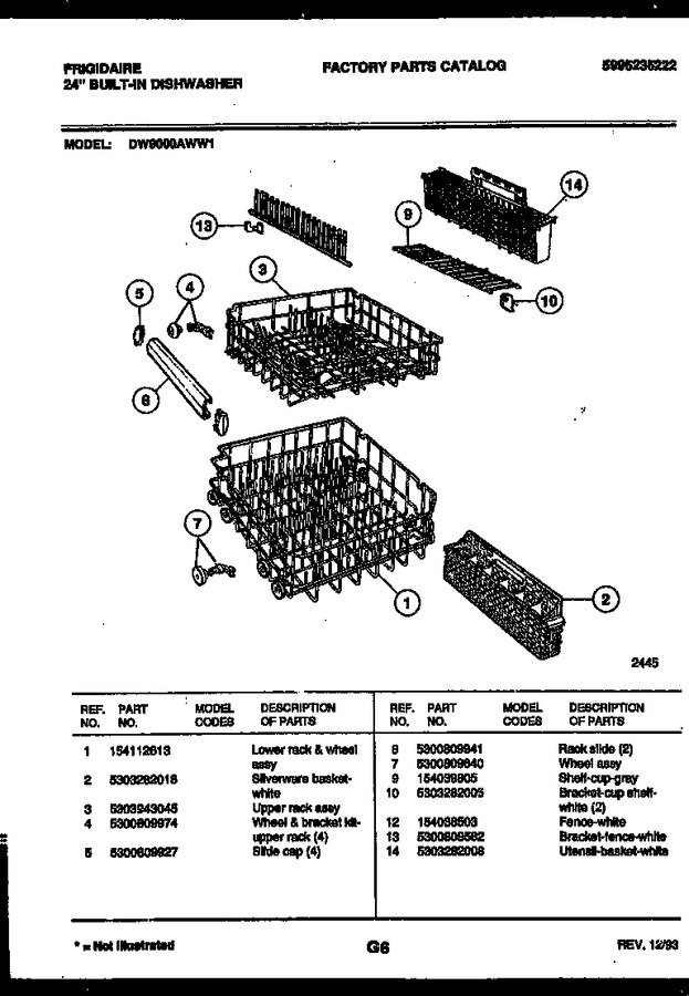 Diagram for DW9000AWW1