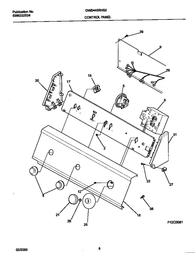 Diagram for DWS445RHS0