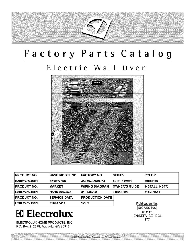 Diagram for E30EW75DSS1
