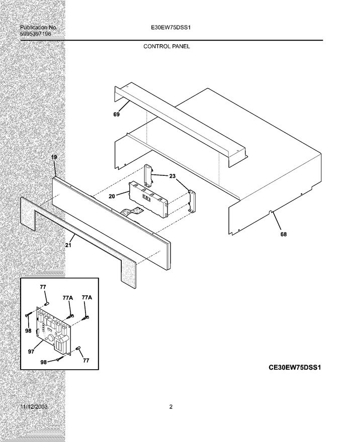 Diagram for E30EW75DSS1