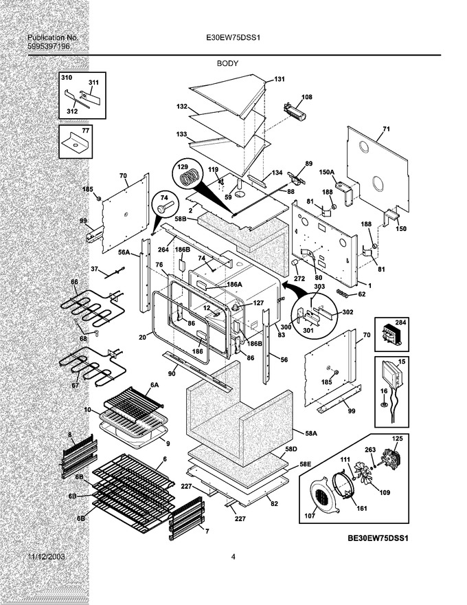 Diagram for E30EW75DSS1