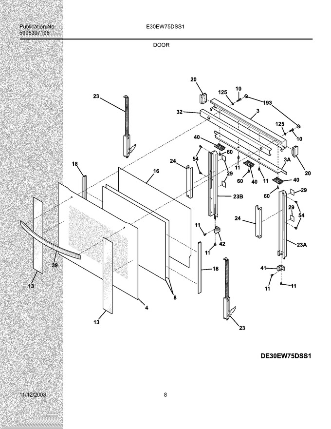 Diagram for E30EW75DSS1