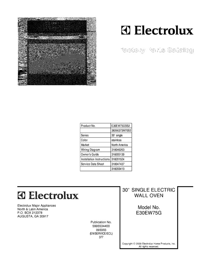 Diagram for E30EW75GSS2