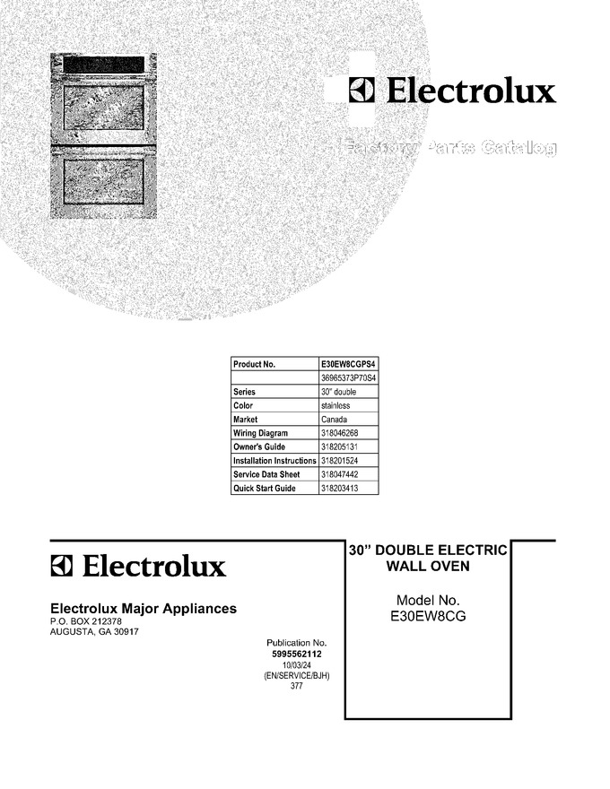 Diagram for E30EW8CGPS4