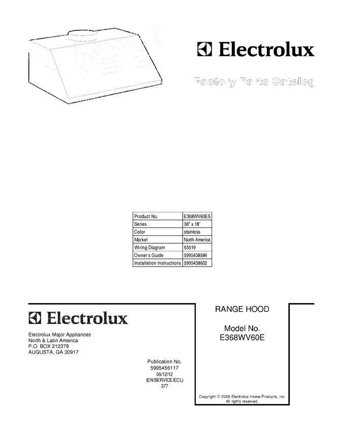 Diagram for E368WV60ES