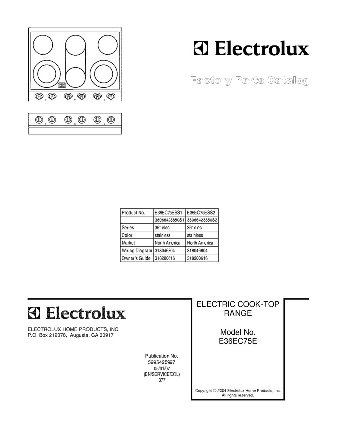 Diagram for E36EC75ESS2