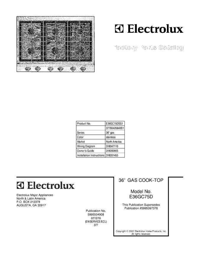 Diagram for E36GC75DSS1