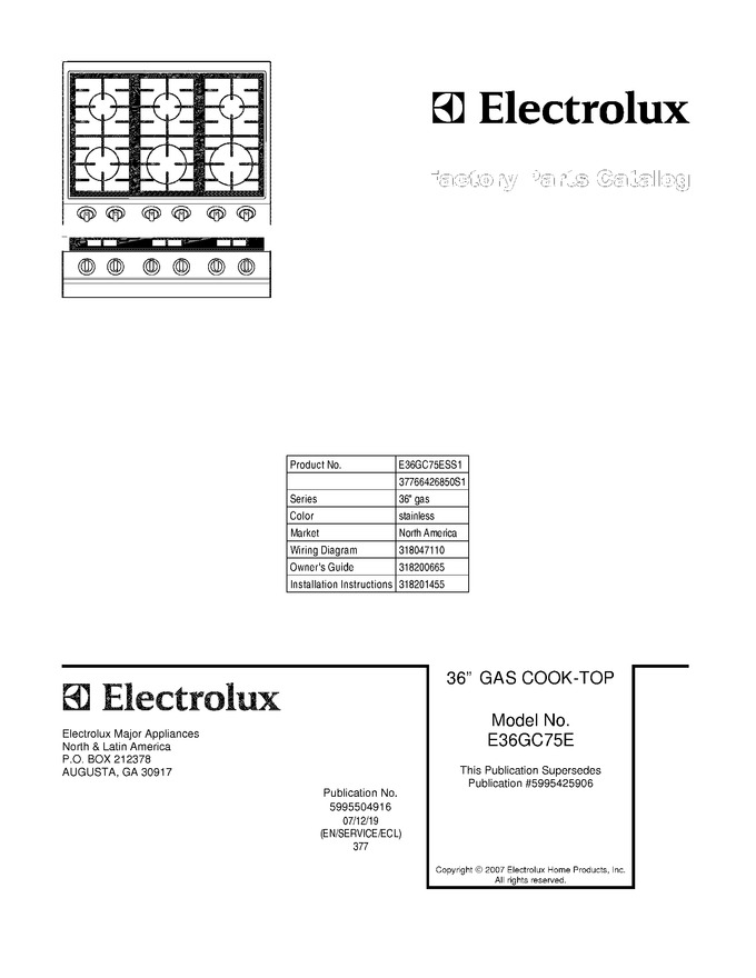 Diagram for E36GC75ESS1