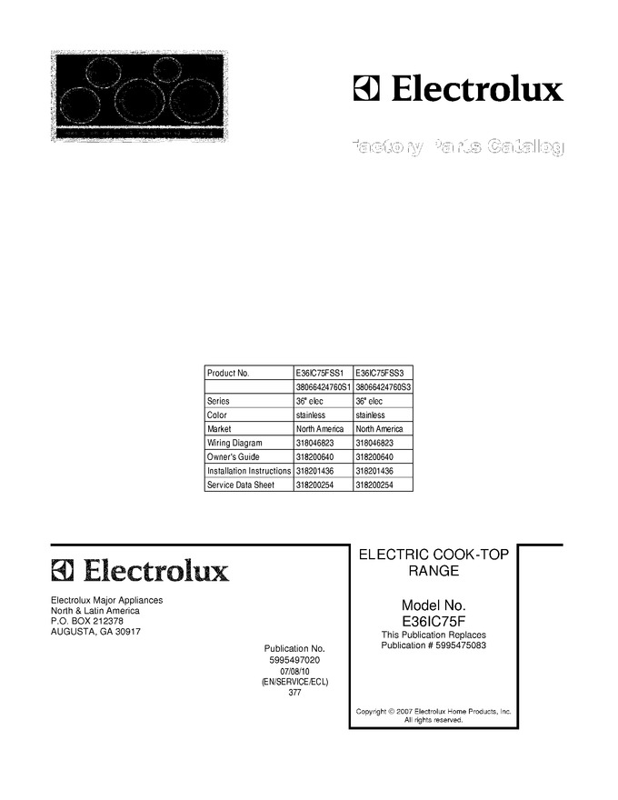 Diagram for E36IC75FSS3