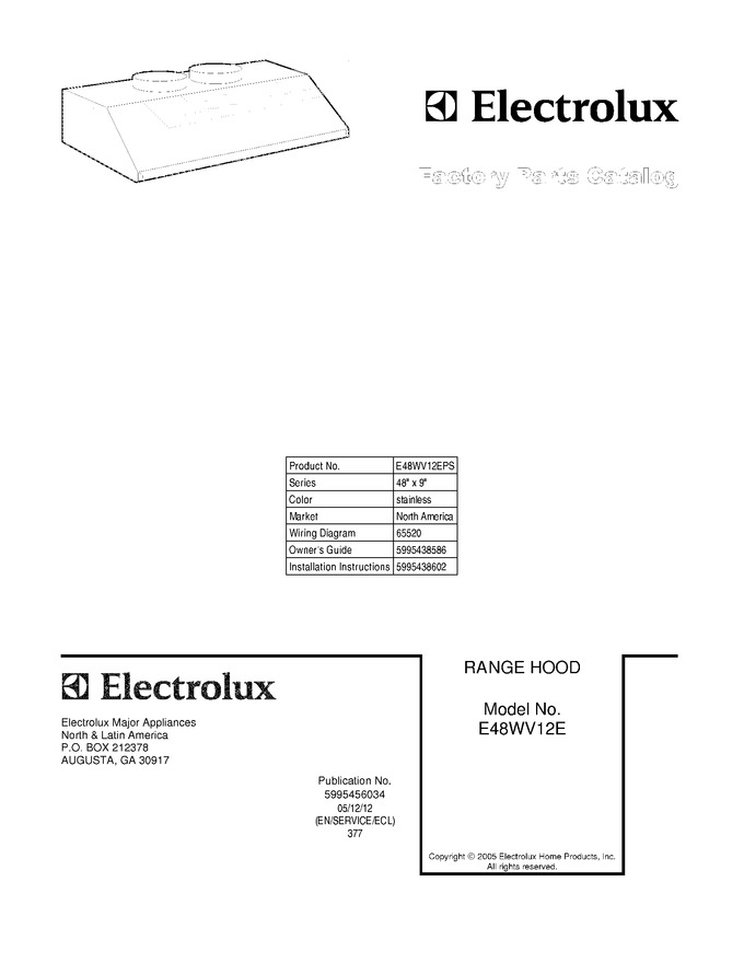 Diagram for E48WV12EPS
