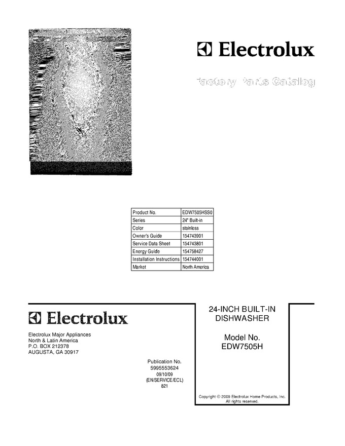 Diagram for EDW7505HSS0