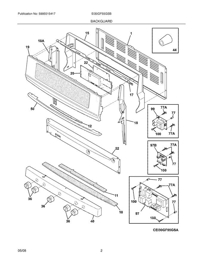 Diagram for EI30GF55GSB