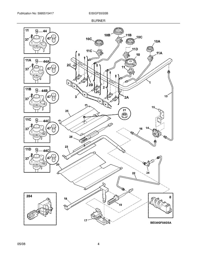 Diagram for EI30GF55GSB