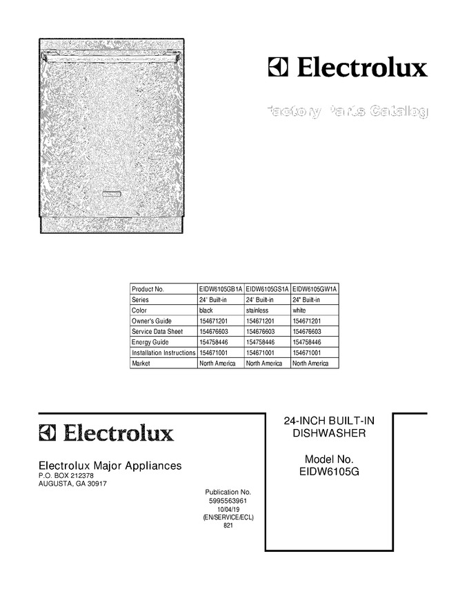 Diagram for EIDW6105GS1A
