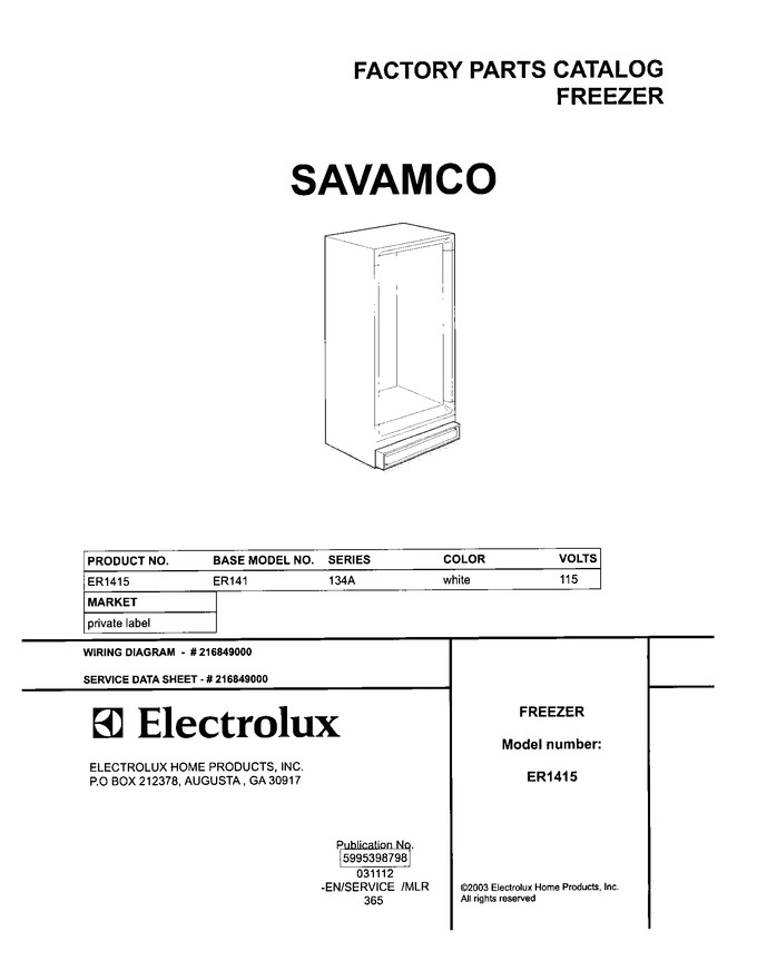 Diagram for ER1415
