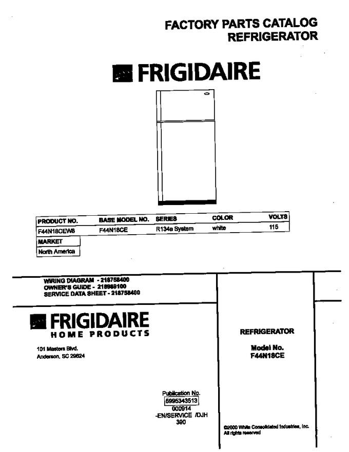 Diagram for F44N18CEW8