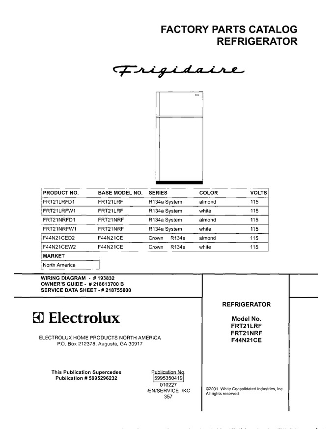 Diagram for FRT21LRFW1