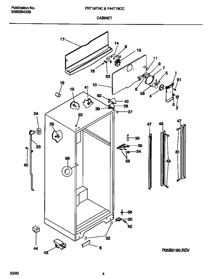 Diagram for FRT18TRCD0