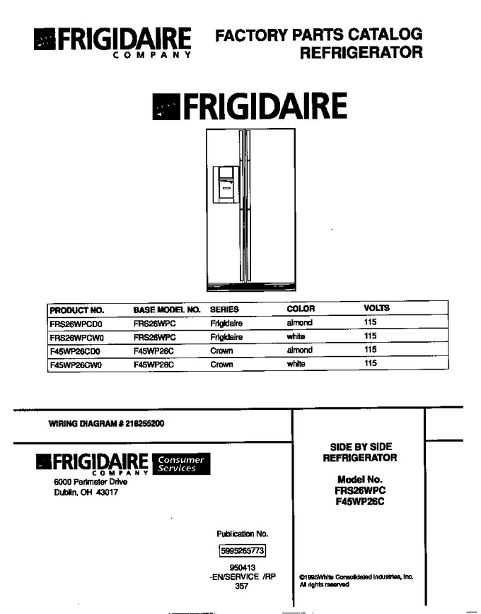 Diagram for F45WP26CW0