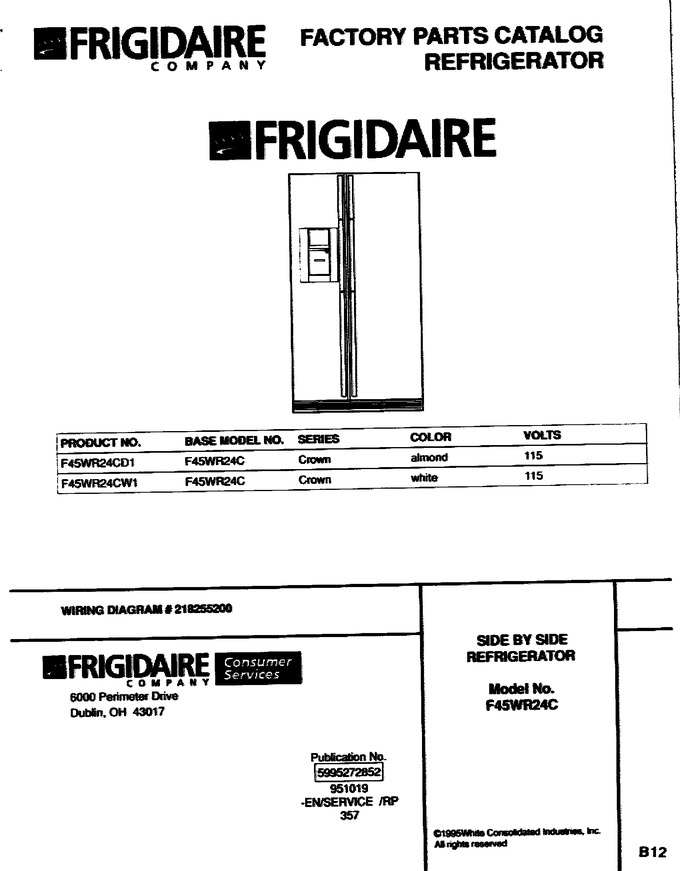 Diagram for F45WR24CW1