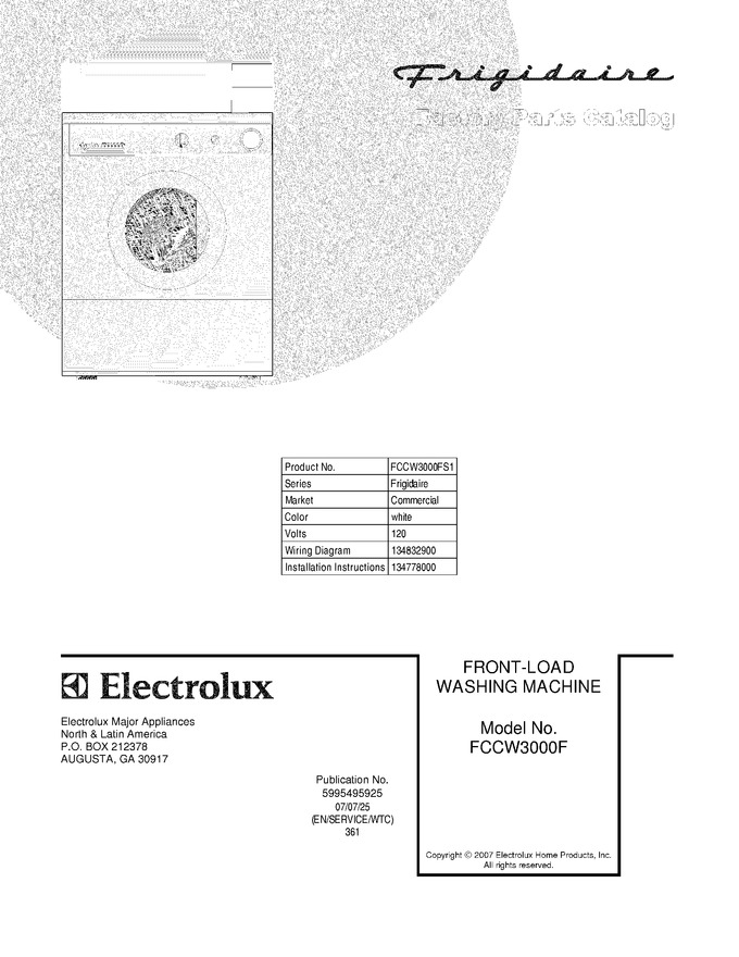 Diagram for FCCW3000FS1